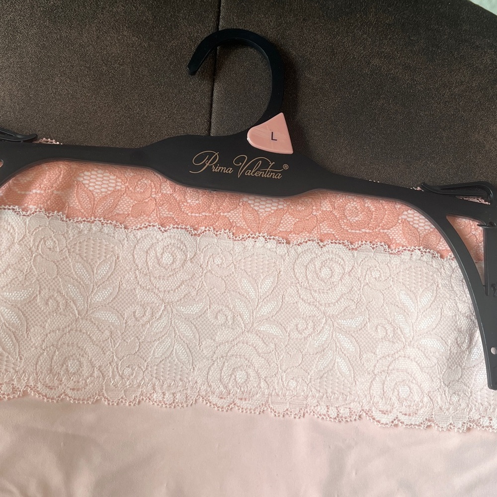 L, Prima Valentina, Lace Band Panty Set, Defective - Picture 2 of 7